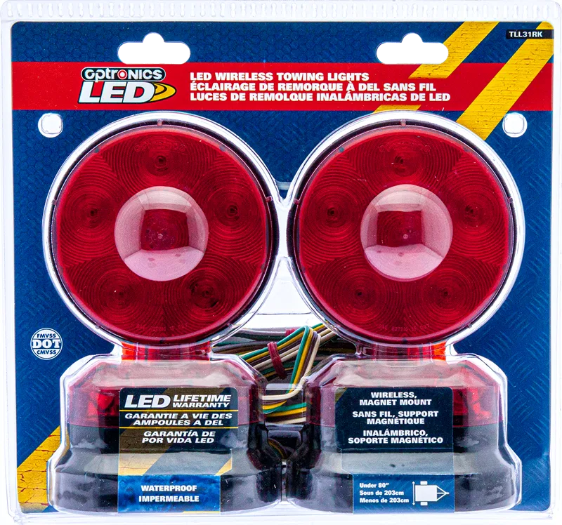 TLL31RK – OPTRONICS Tow Light Kit, LED Polycarbonate Material Lens/ Polycarbonate Housing Material 12 Volt 0.360 Amp ...